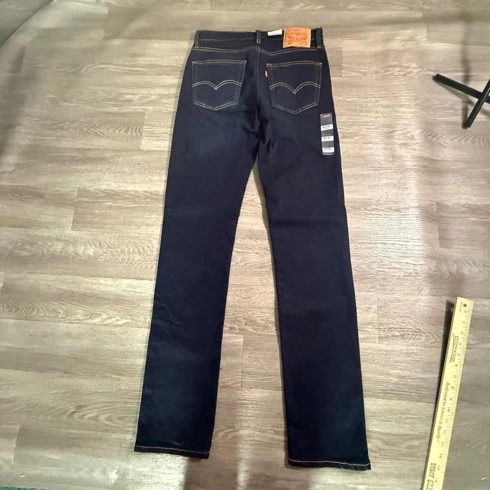 Levis 511 Slim Fit Jeans Mens 30x36 Dark Wash Indigo Stretch Denim NEW
